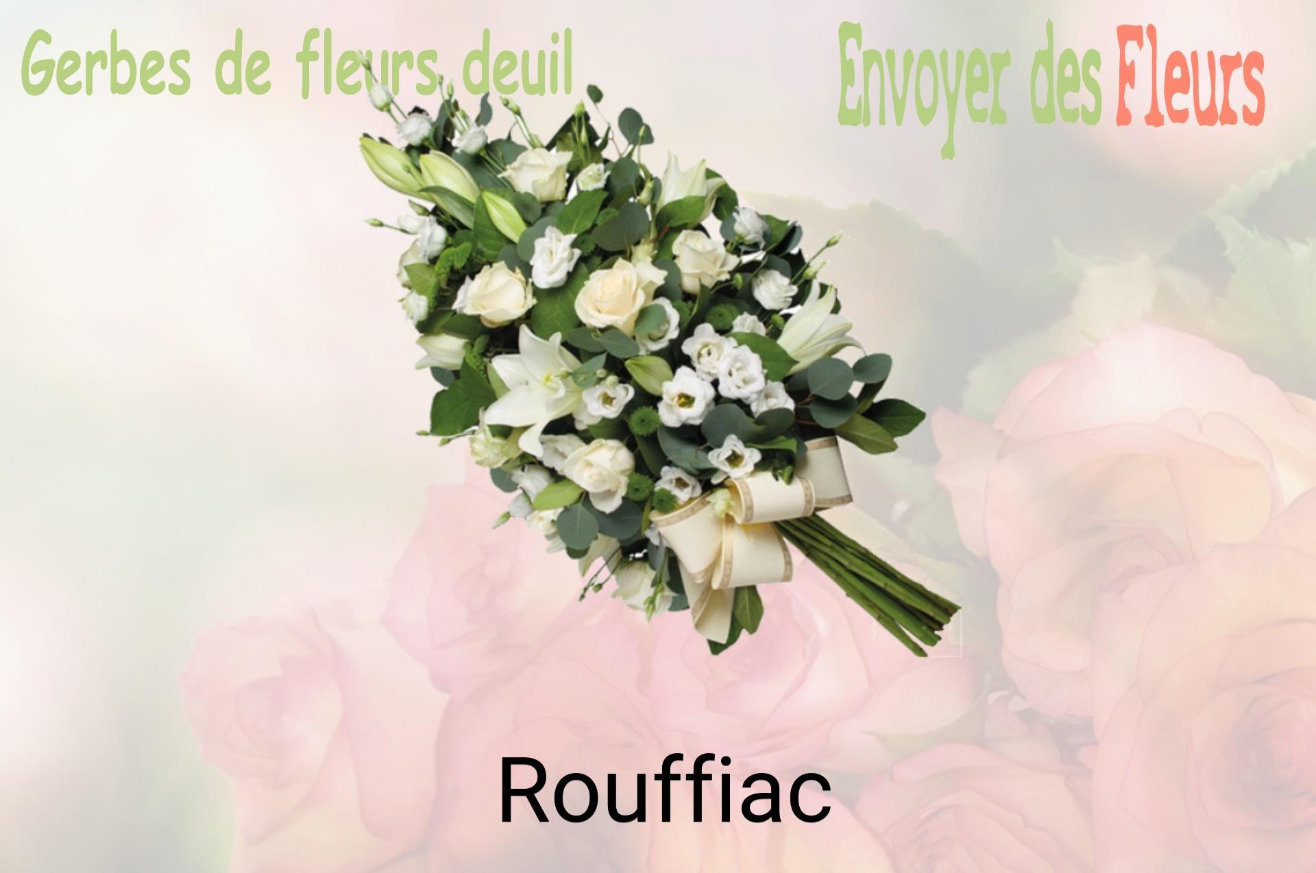 Gerbe de fleurs de deuil livrée à Rouffiac